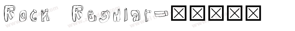 Rock Regular字体转换